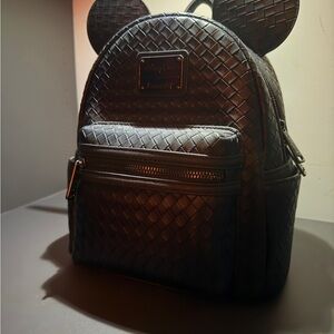 Loungefly Disney Park Mickey Mouse Woven Mini Backpack